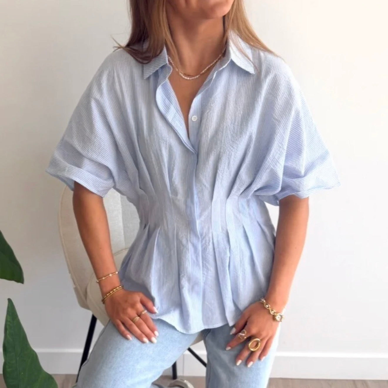 Anna Blouse Blue