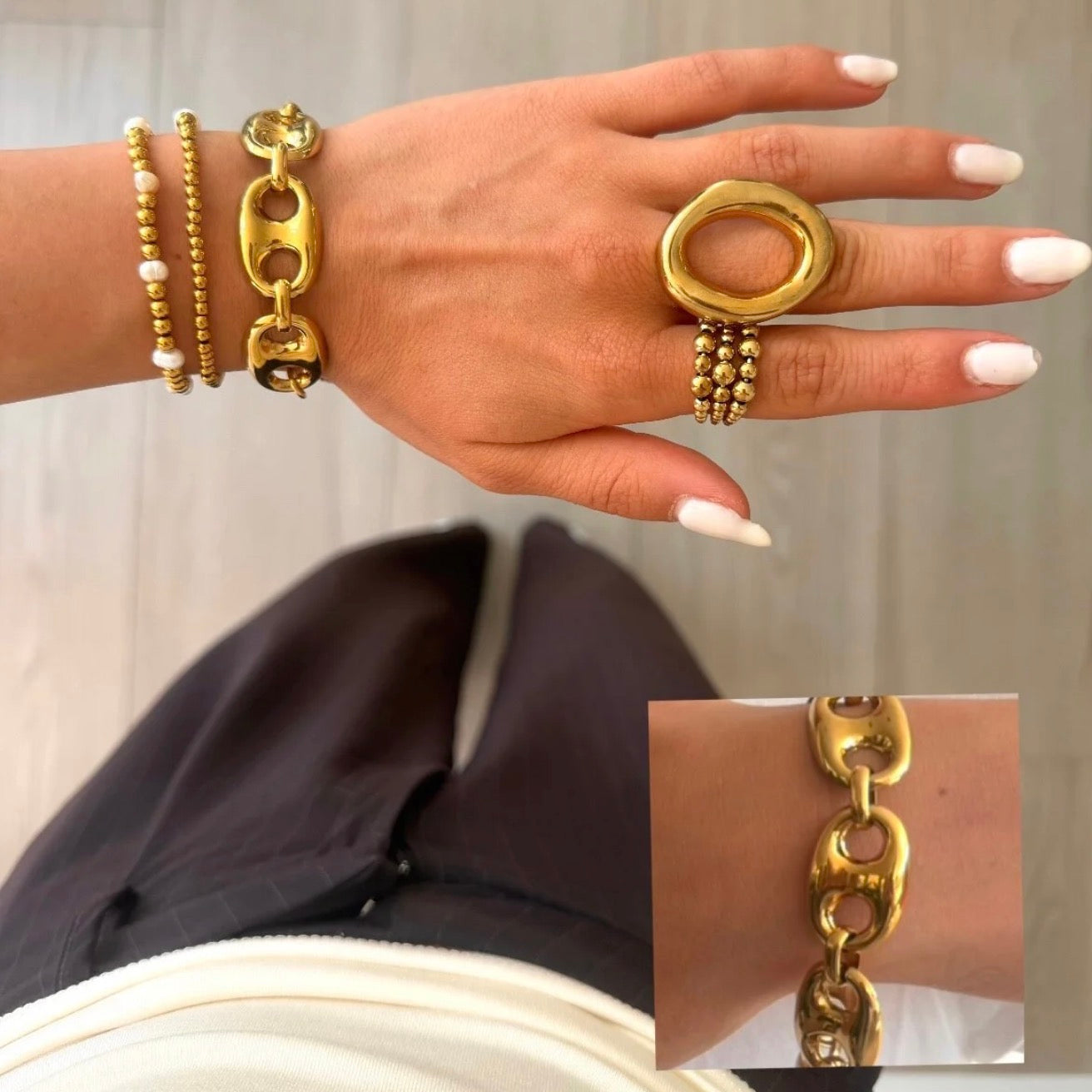 Statement Good life Bracelet Gold