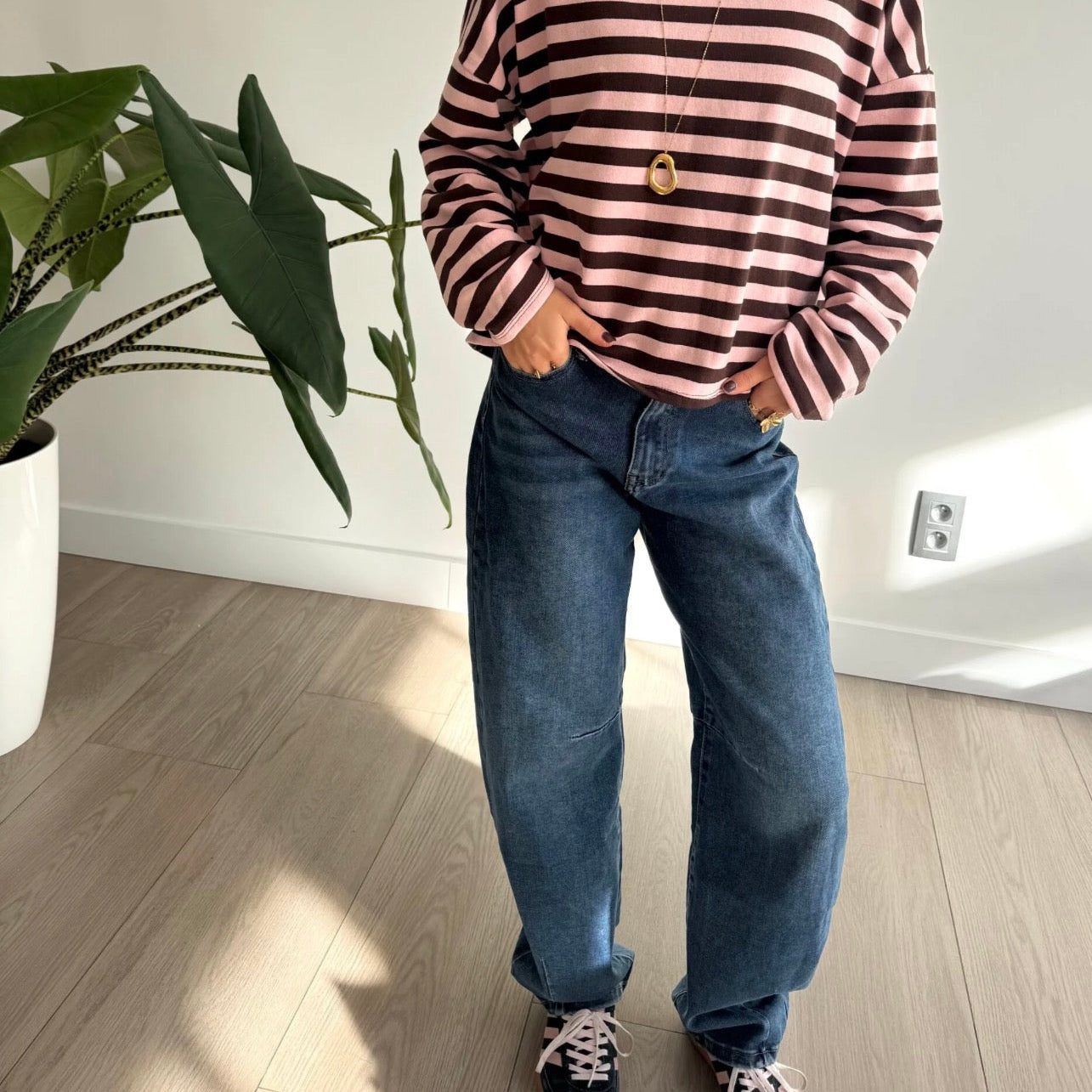 Balloon Fit Jeans Blue