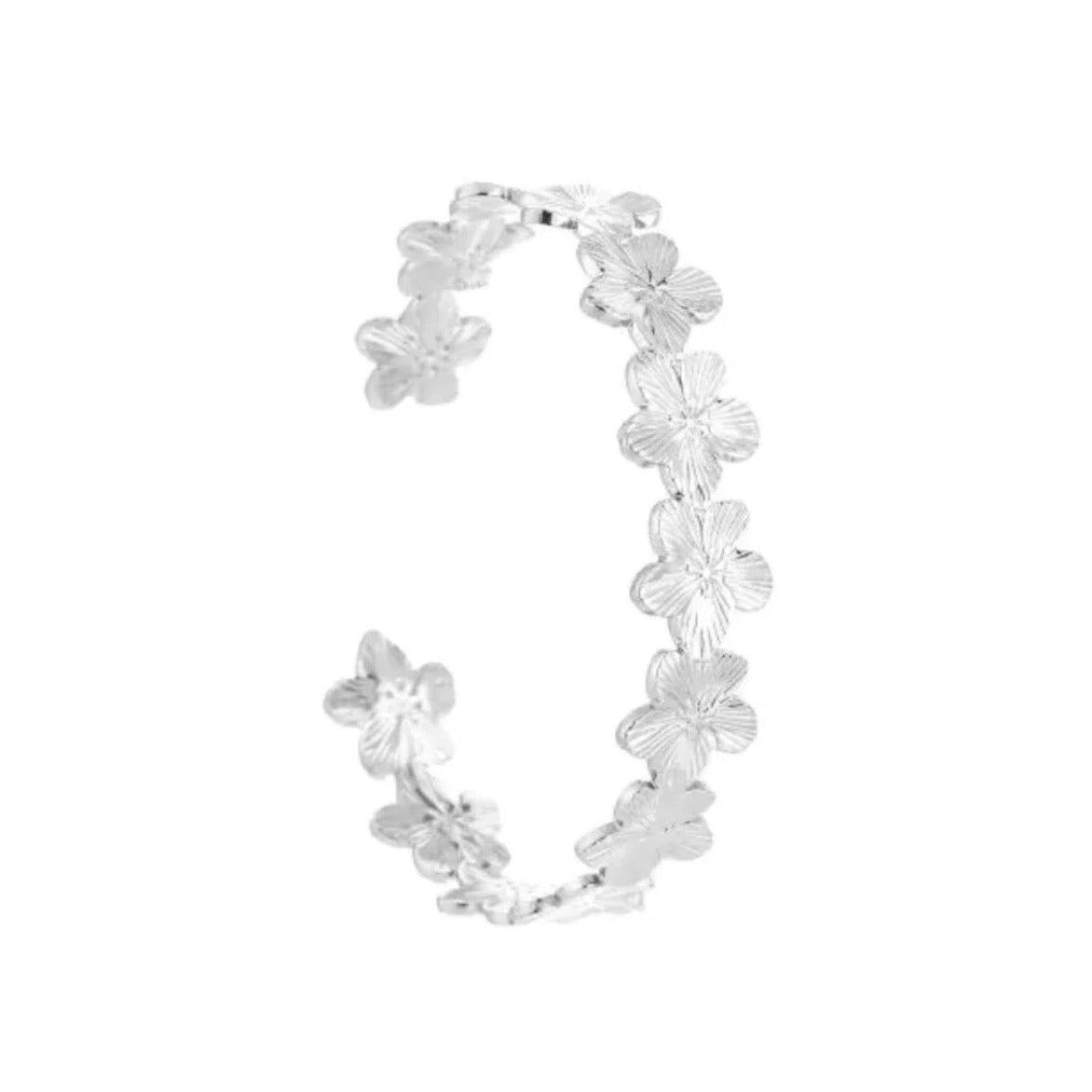 Lotus Flower Bracelet Silver