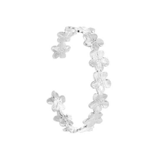 Lotus Flower Bracelet Silver