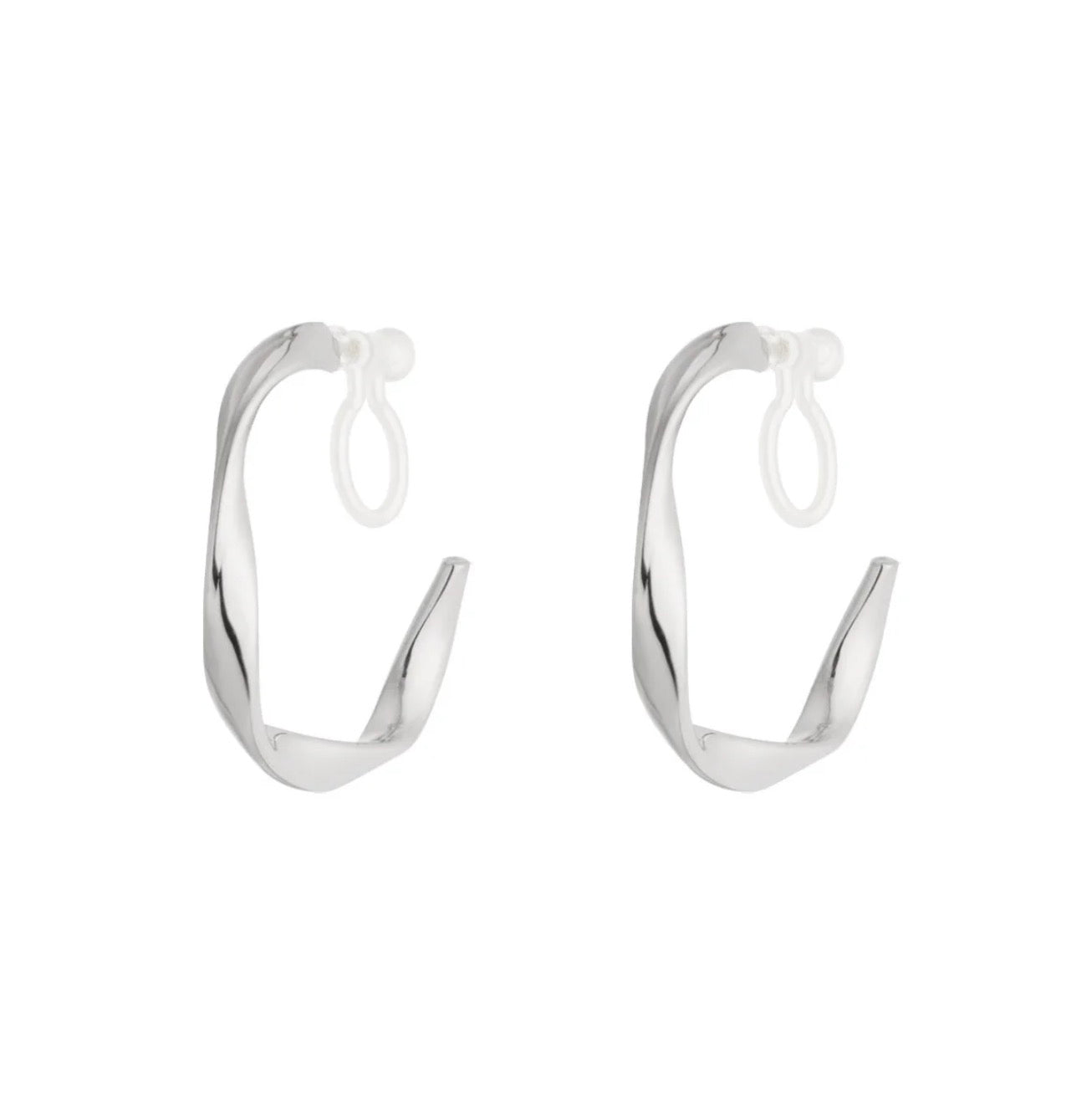 Clips Hoops Twisted silver