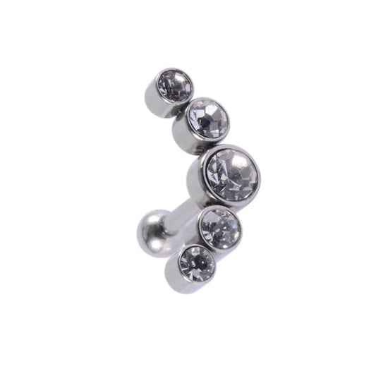 Diamond Piercing Silver