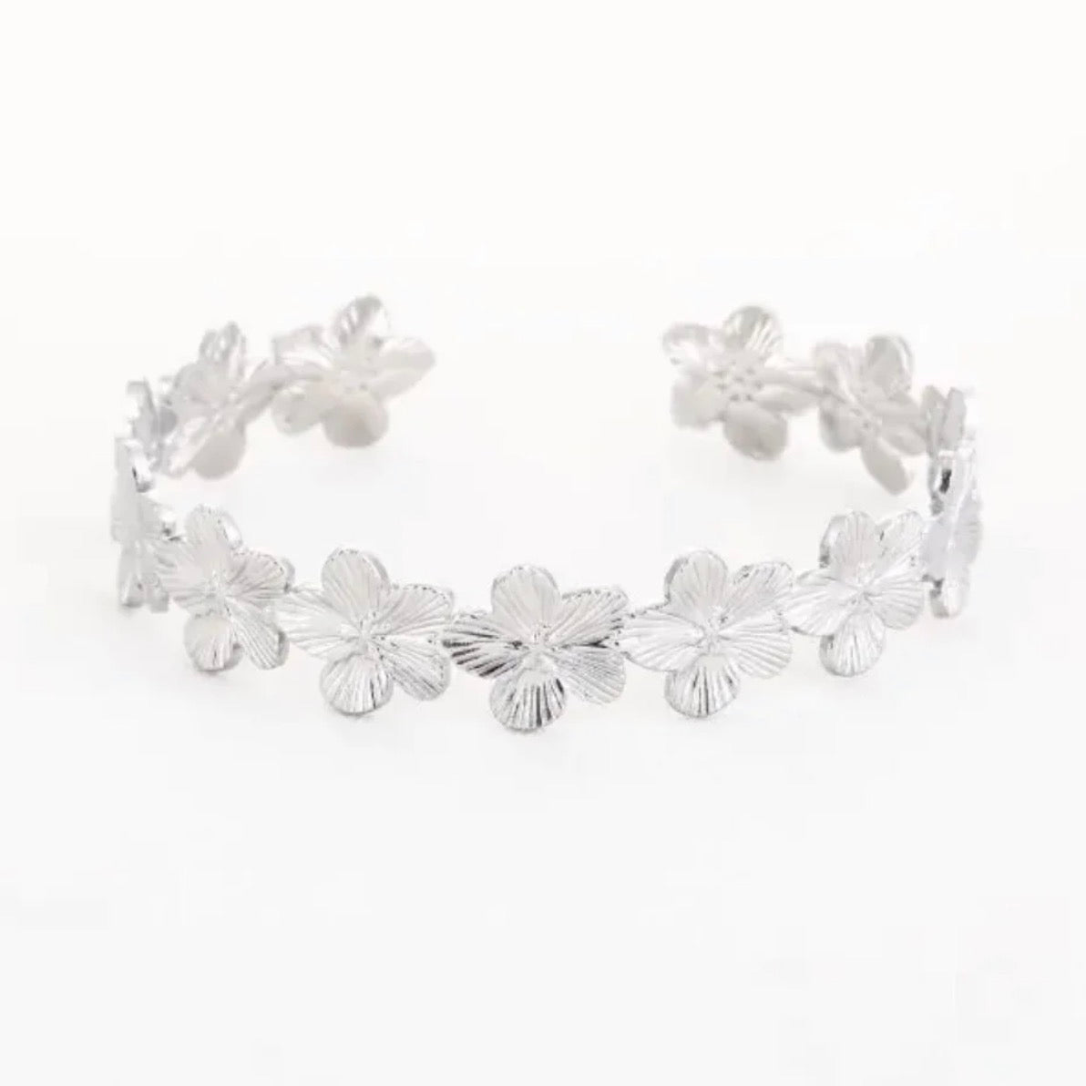 Lotus Flower Bracelet Silver