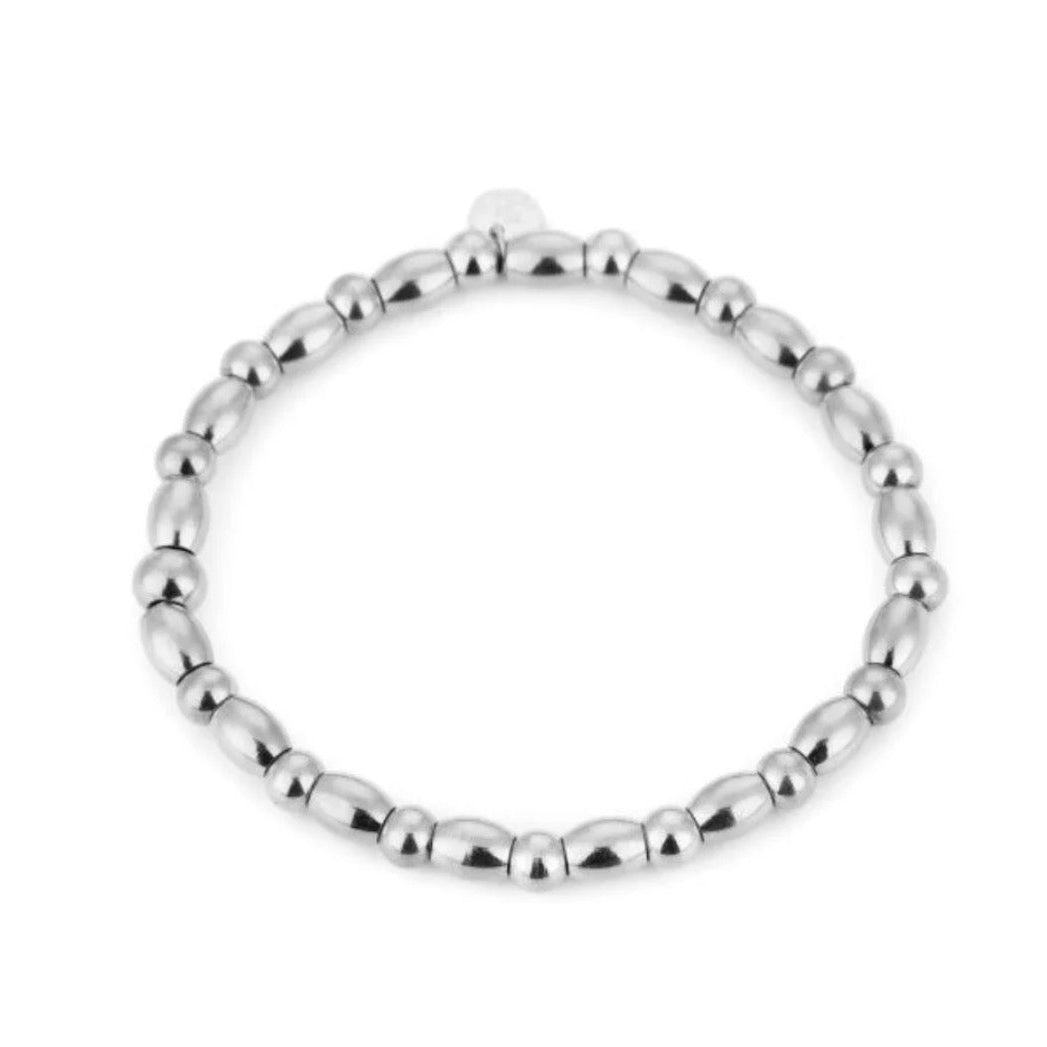 Oval Dots Bracelet Silver