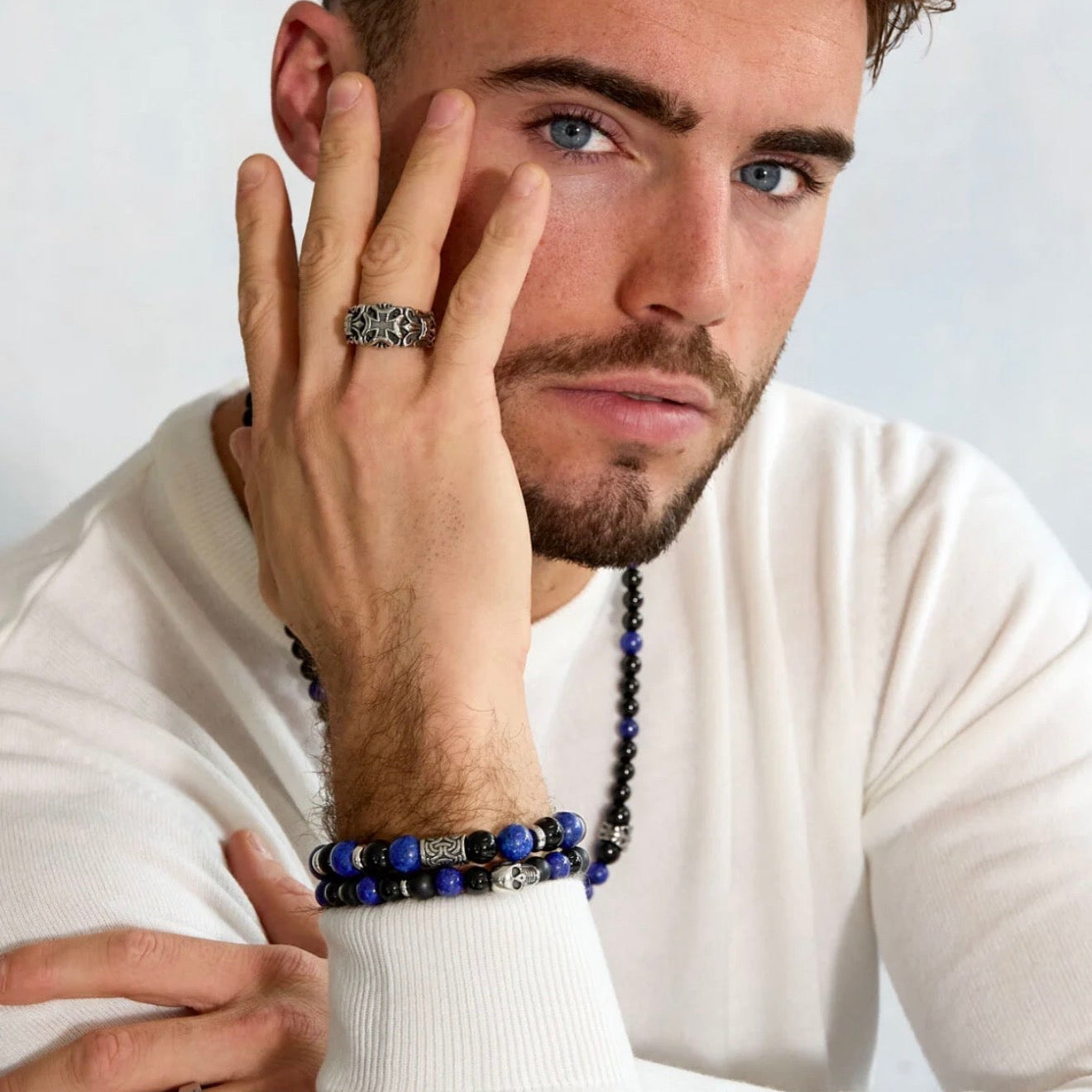 Ocean Blue Bracelet Men