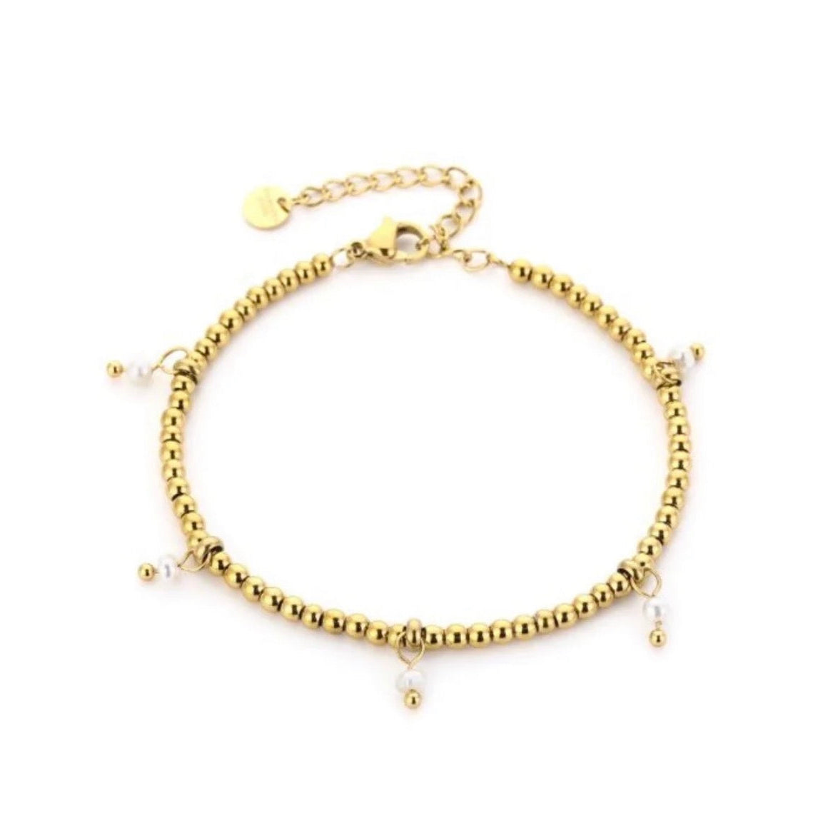 Bols & Pearls Bracelet Gold