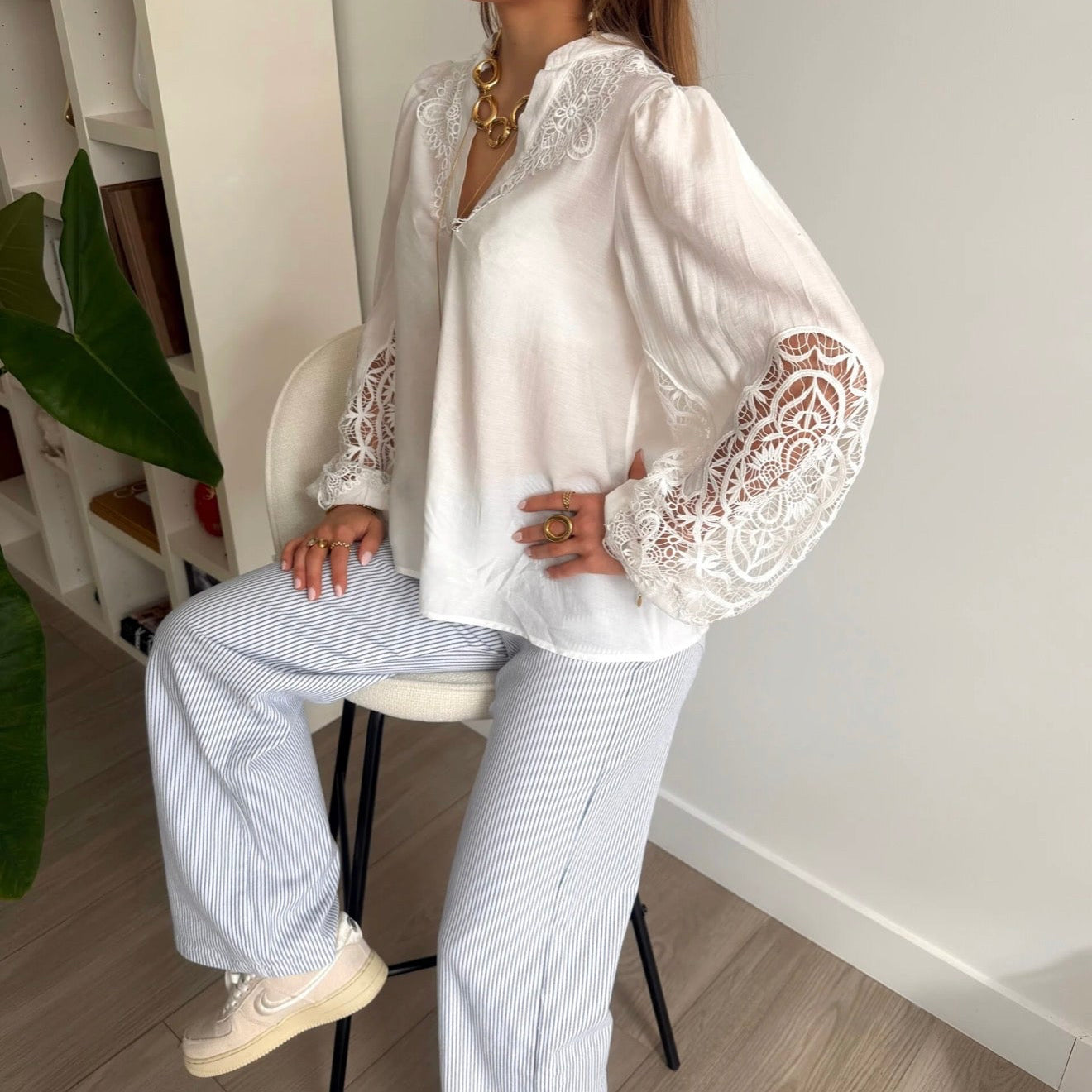 Chelsey Blouse White