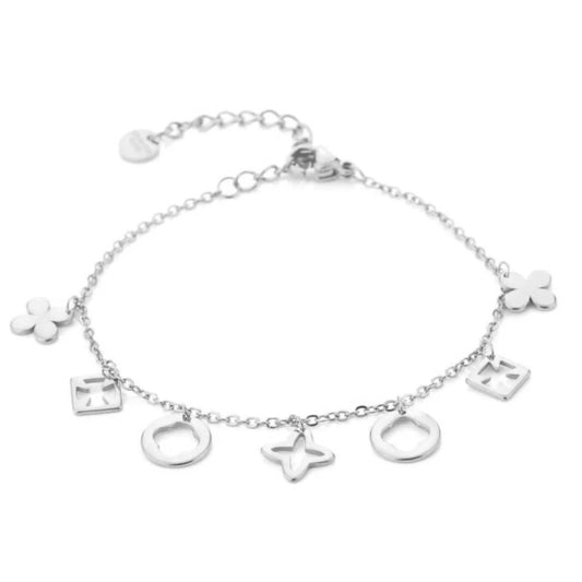 Multi Clover Bracelet Silver
