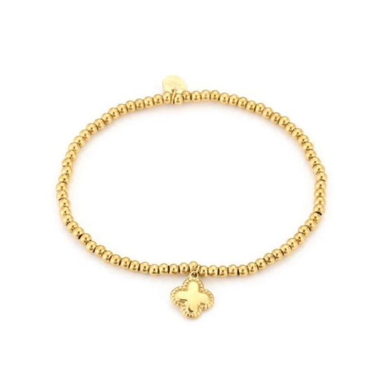 Cute Clover & Bols Bracelet Gold