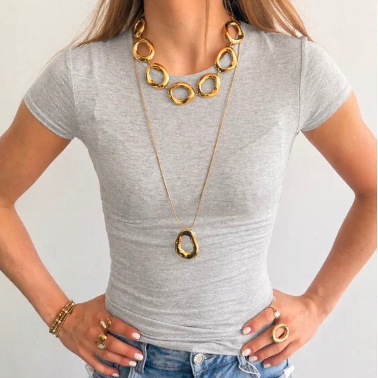 Lia Top Grey