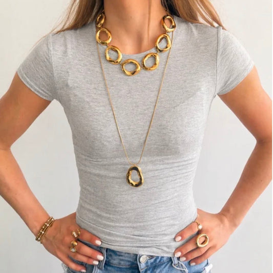 Lia Top Grey