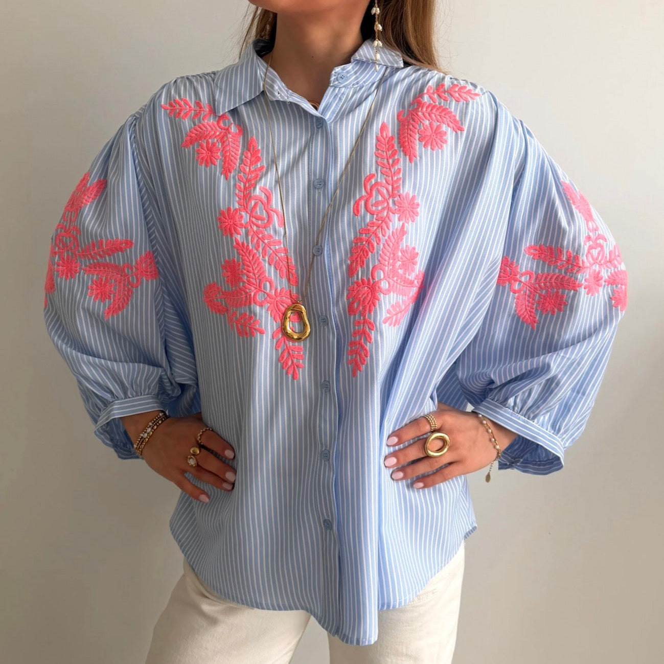 Tropical Blouse Blue