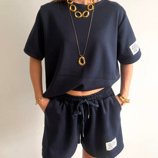 Spring Michelle comfy set Navy