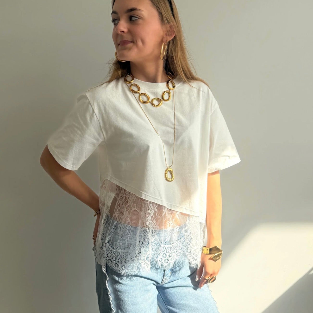 Lacy T-shirt White