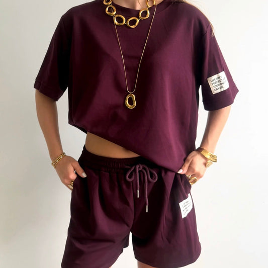 Spring Michelle Comfy Set Bordeaux