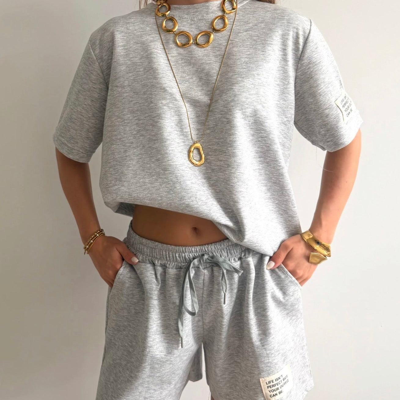 Spring Michelle Comfy set Grey