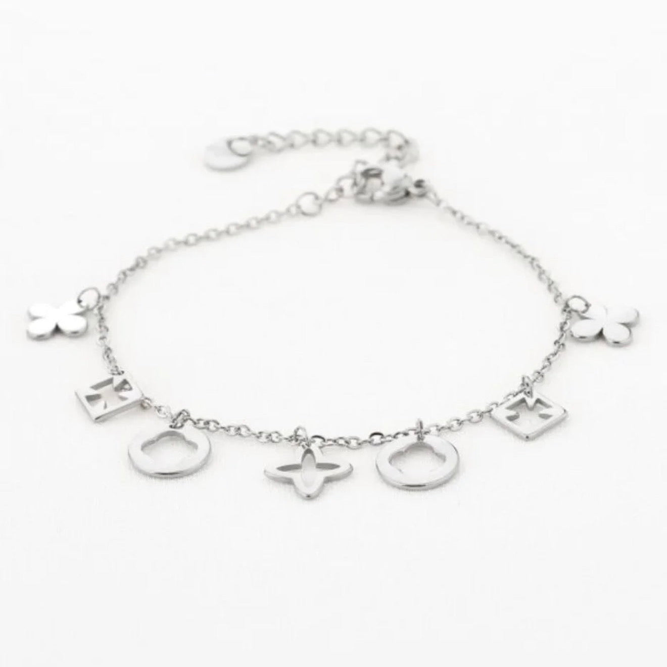 Multi Clover Bracelet Silver