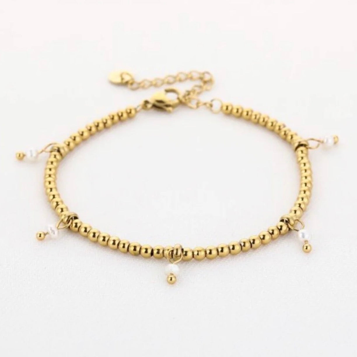Bols & Pearls Bracelet Gold