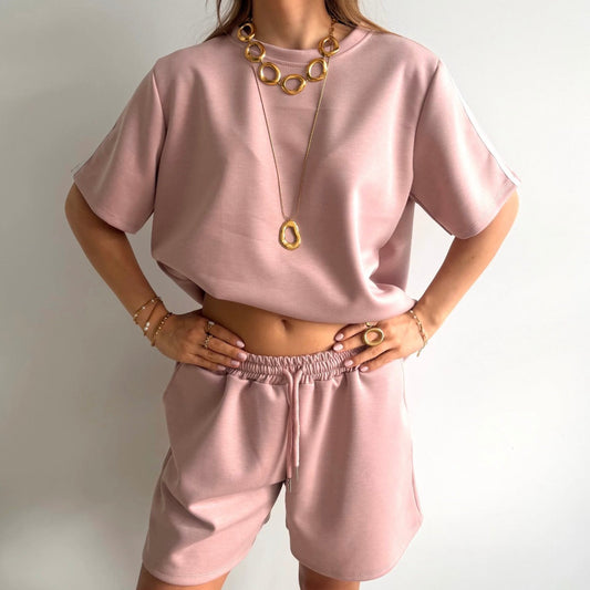 Spring Comfy Set Striped Roze