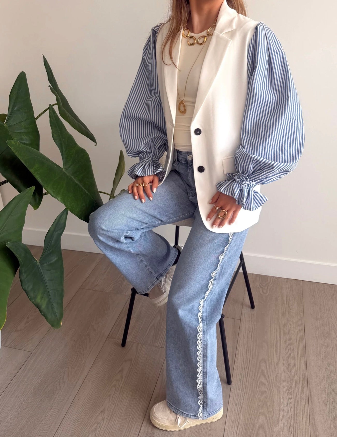 Iris Blazer White