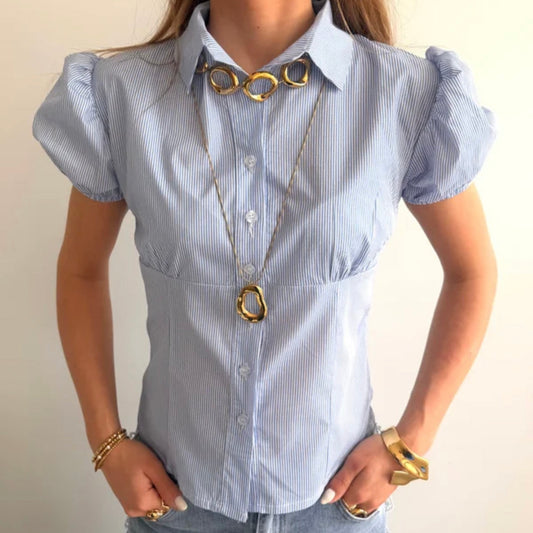 Cute Blouse Blue
