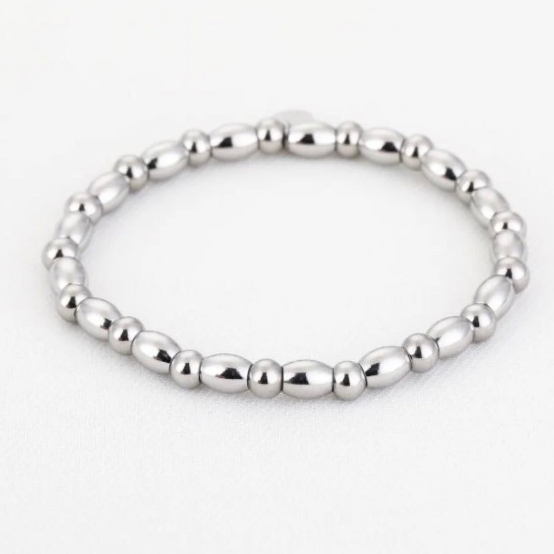 Oval Dots Bracelet Silver