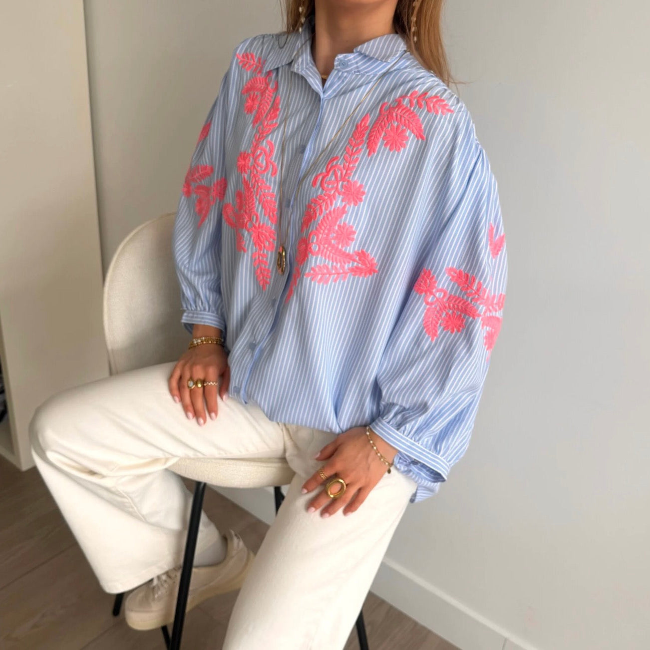 Tropical Blouse Blue