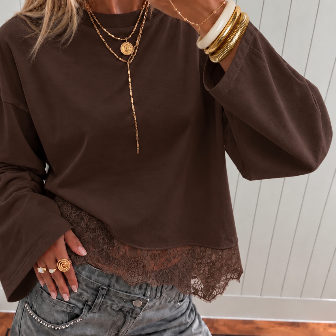 Maybel triple Bangles Gold