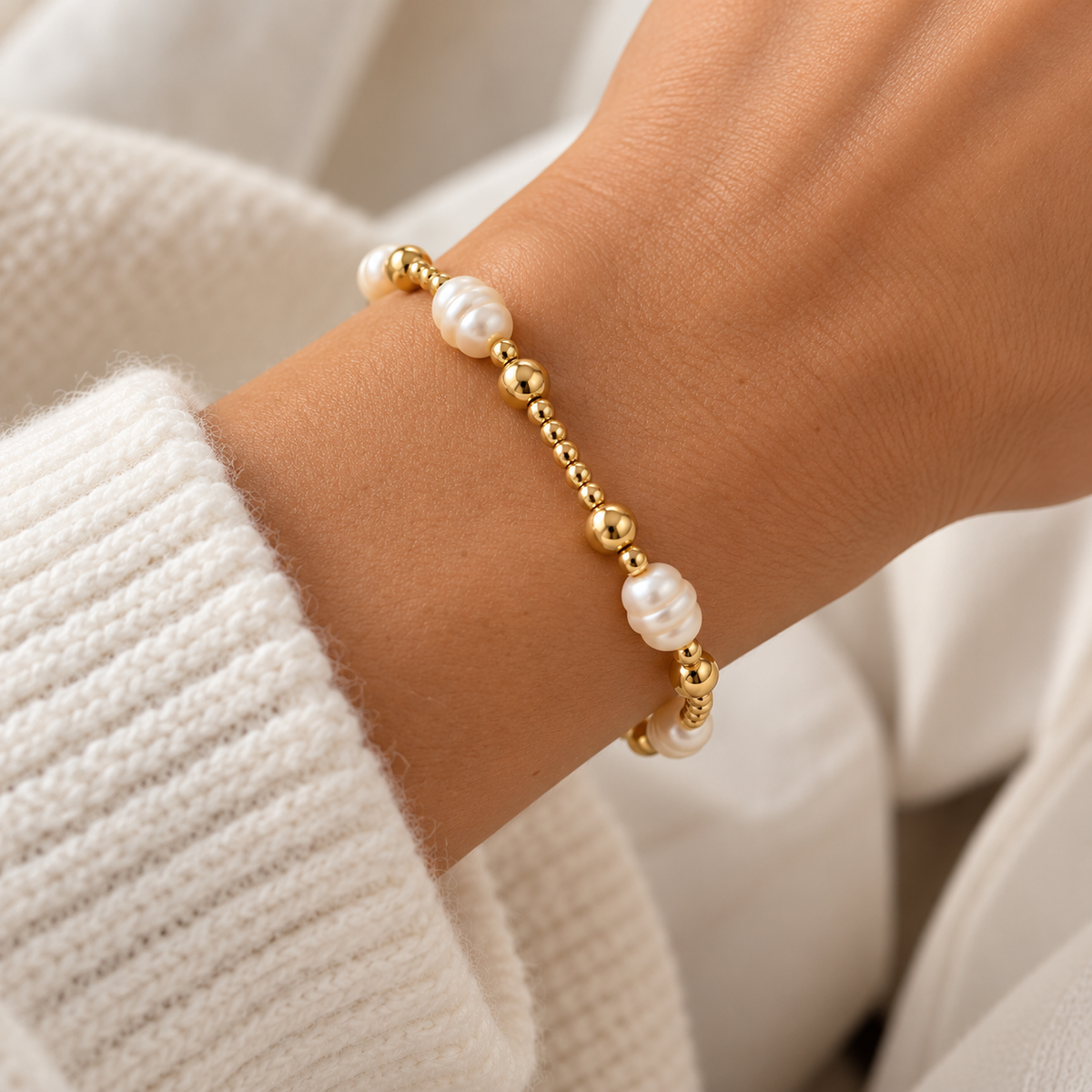 Livia pearls Bracelet Gold